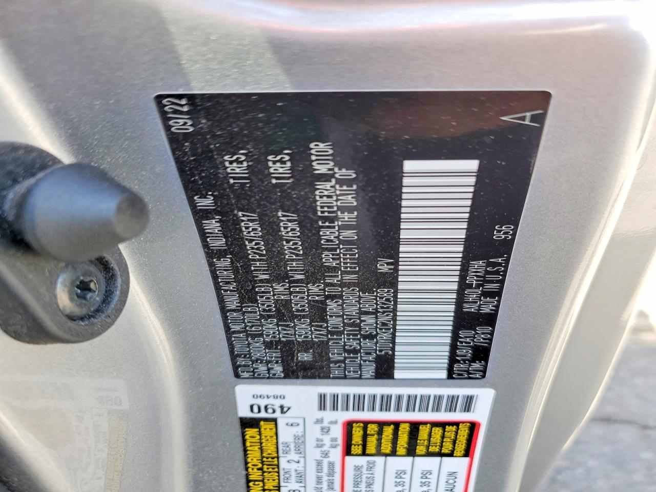 2022 TOYOTA SIENNA