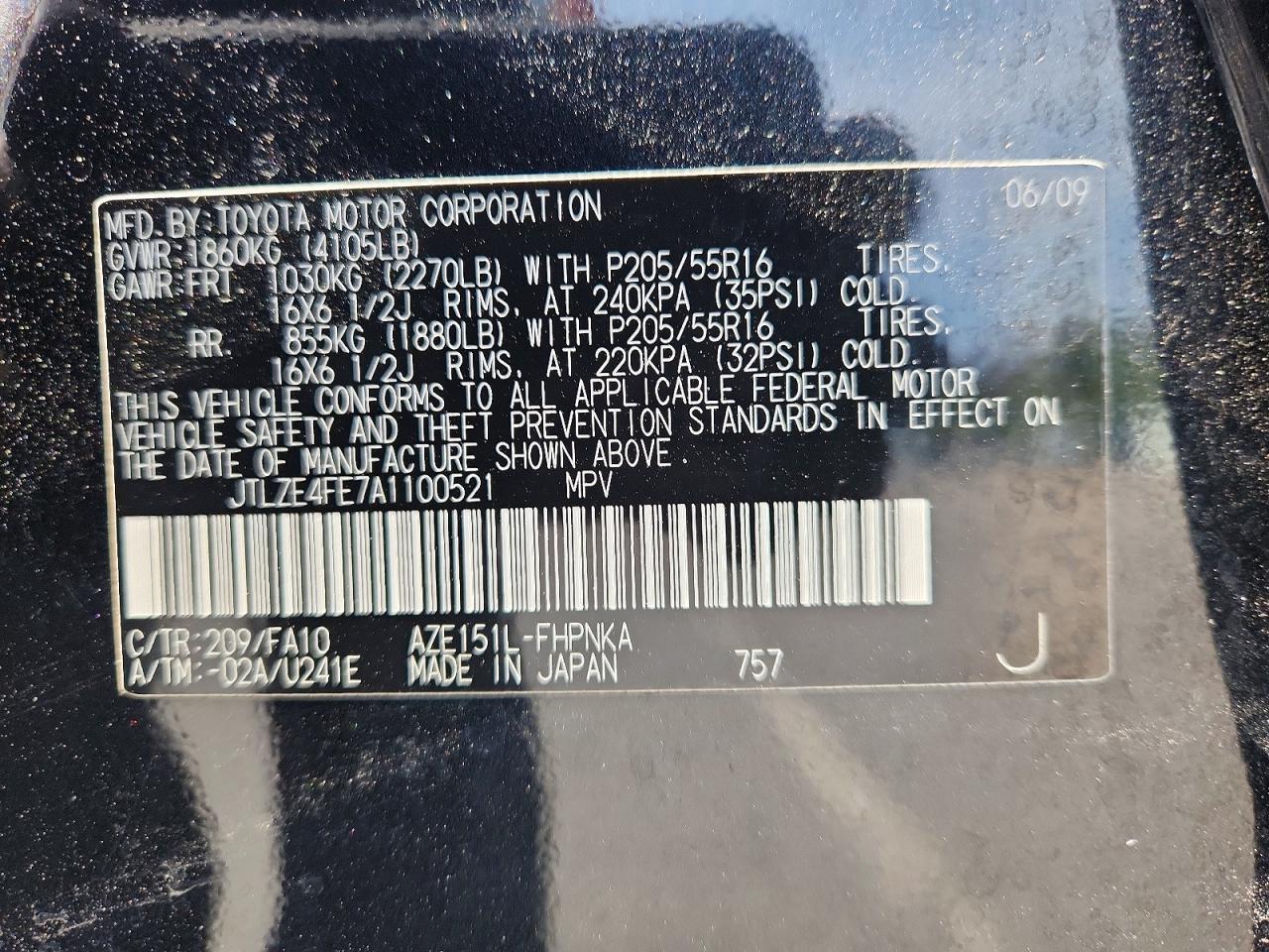 2010 TOYOTA SCION