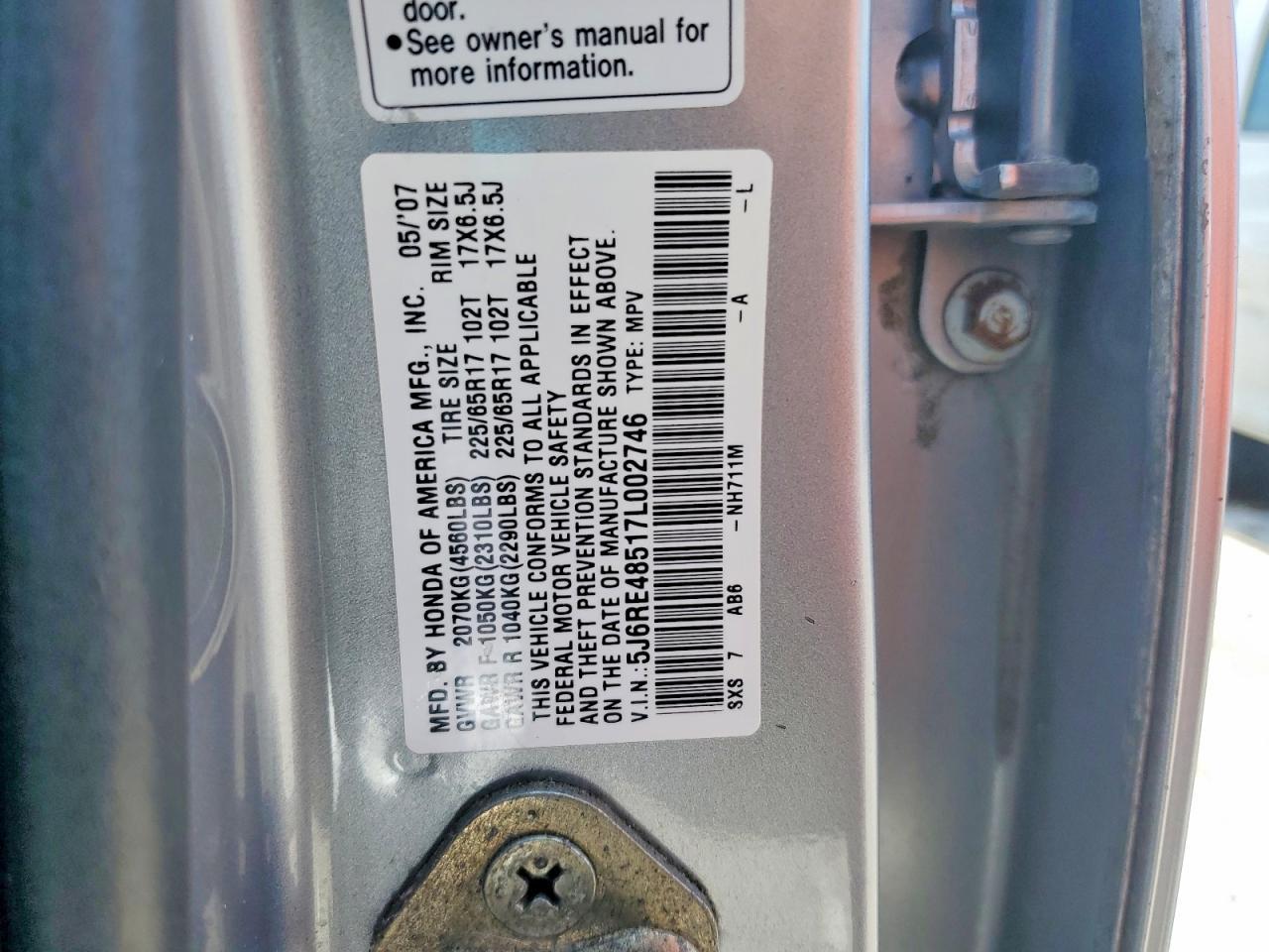 2007 HONDA CR-V
