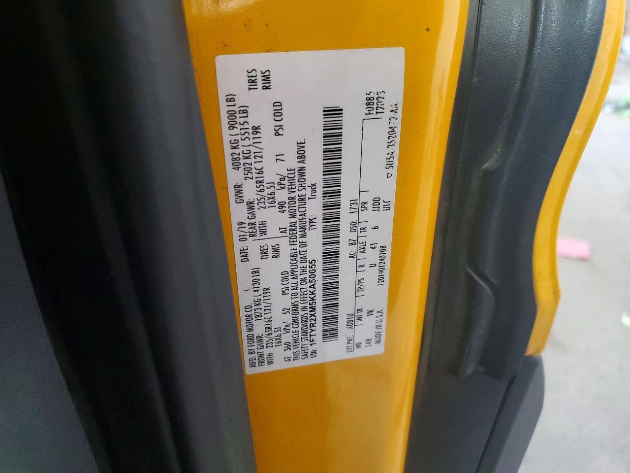 2019 FORD Transit