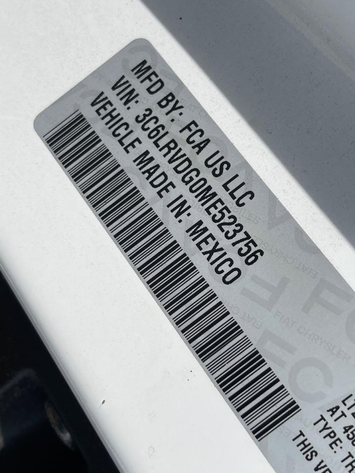 2021 RAM ProMaster 2500