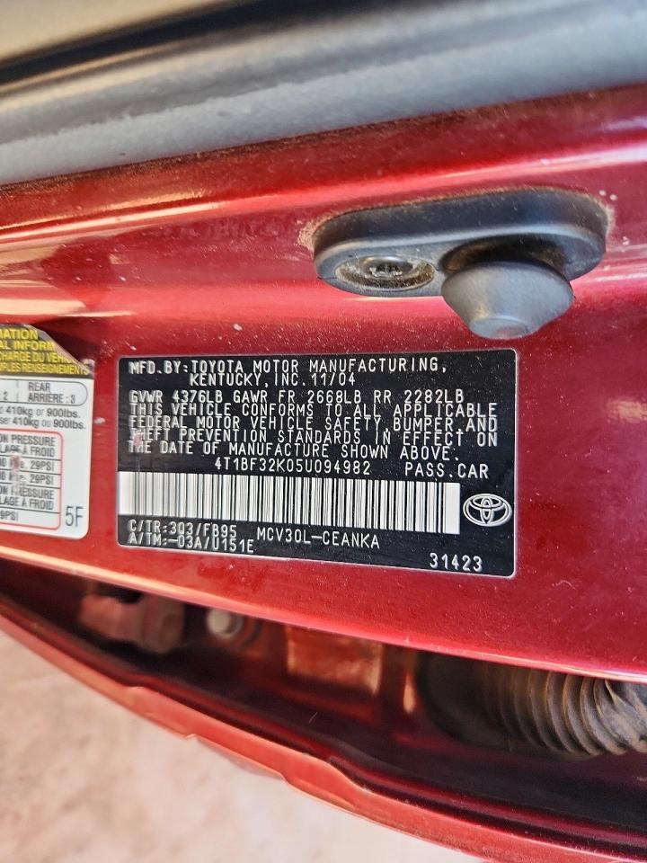 2005 TOYOTA CAMRY