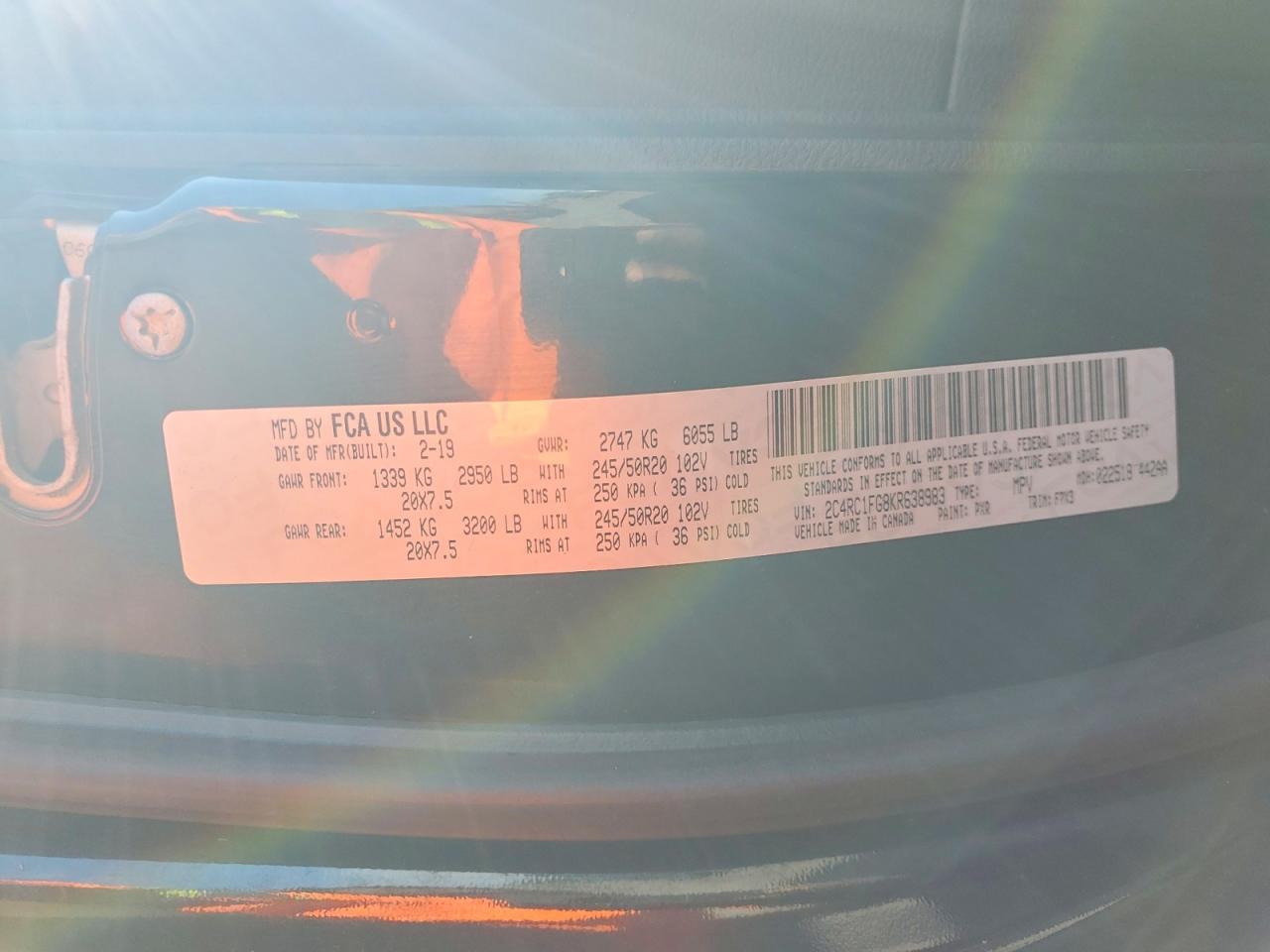 2019 CHRYSLER Pacifica