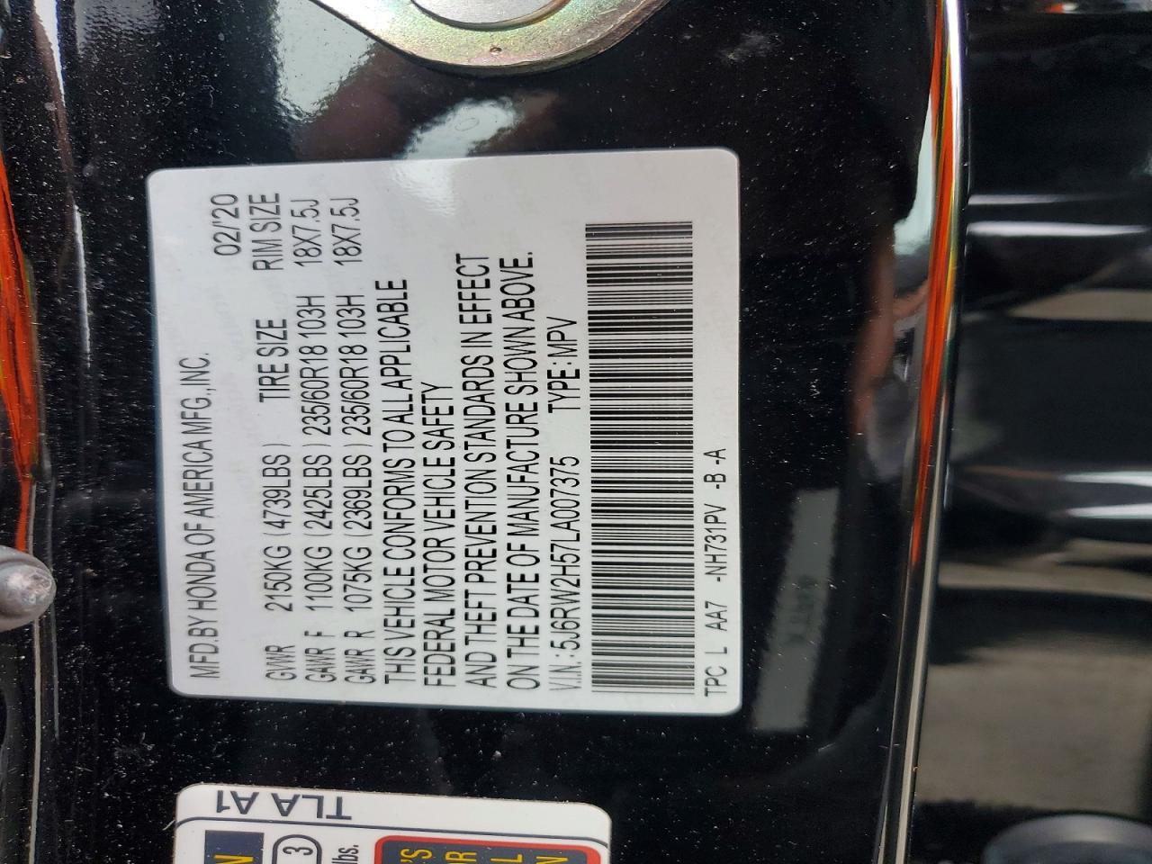 2020 HONDA CR-V