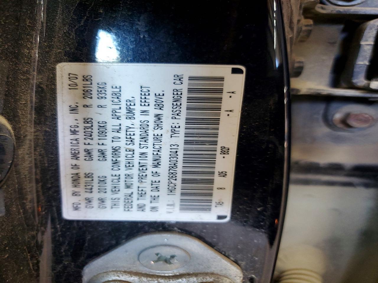 2008 HONDA ACCORD