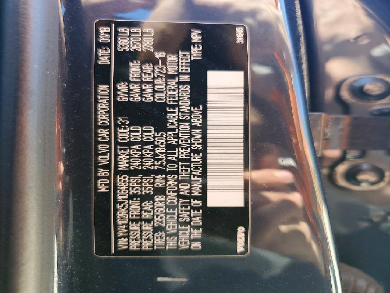 2018 VOLVO XC60