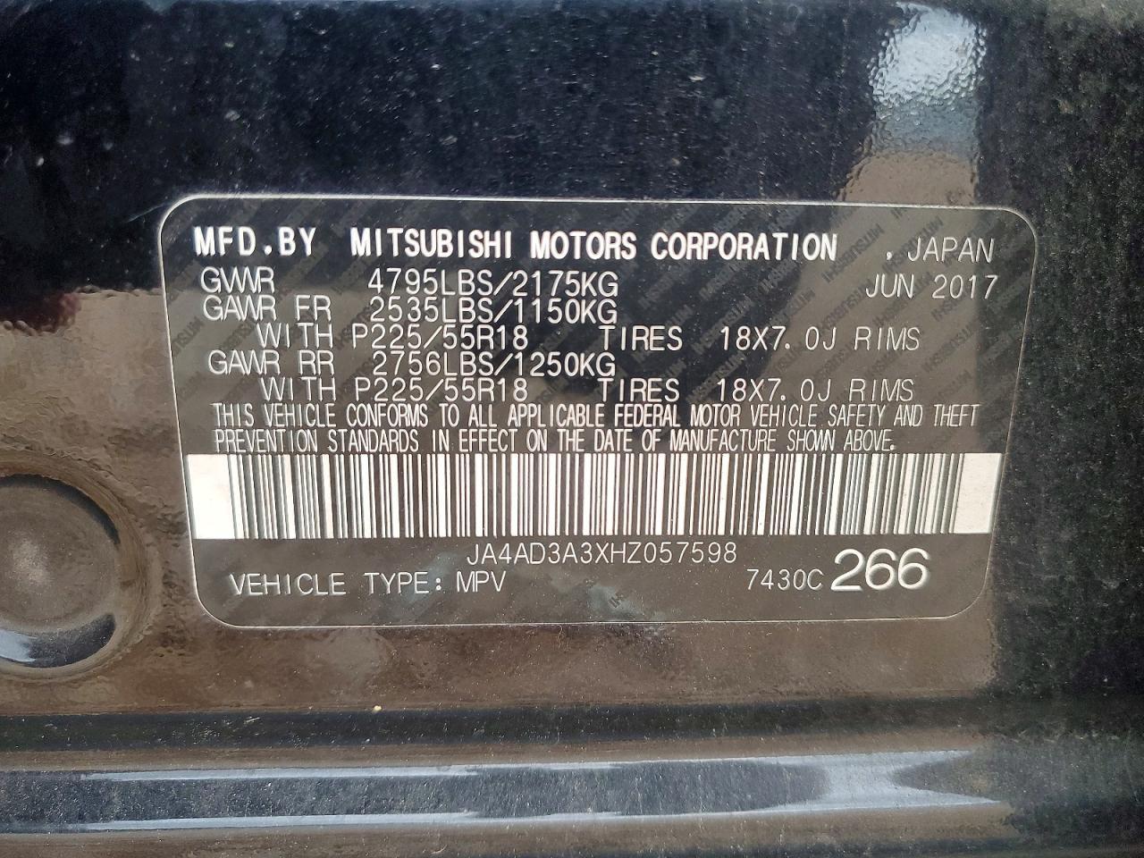 2017 MITSUBISHI outlander