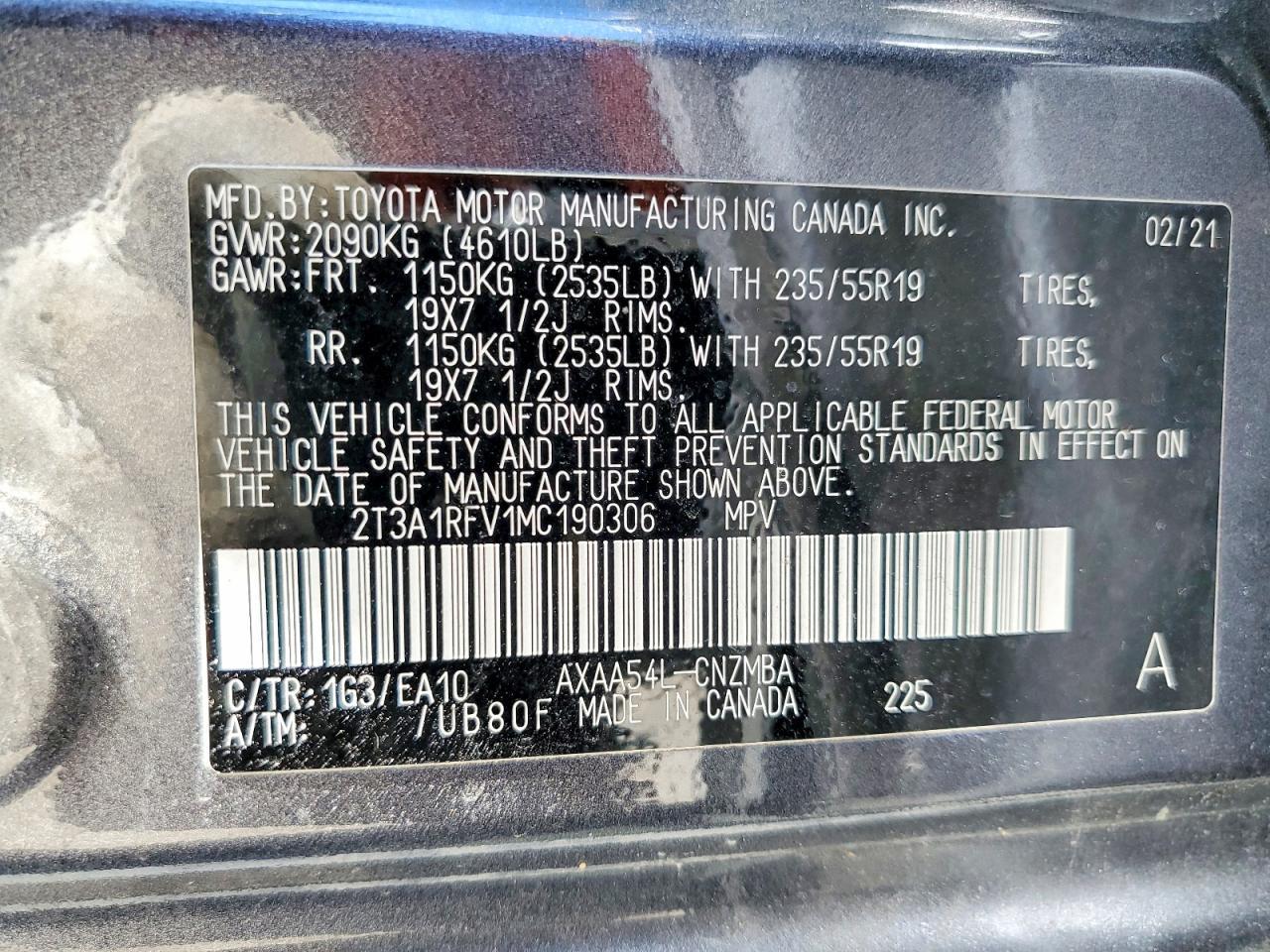 2021 TOYOTA RAV4
