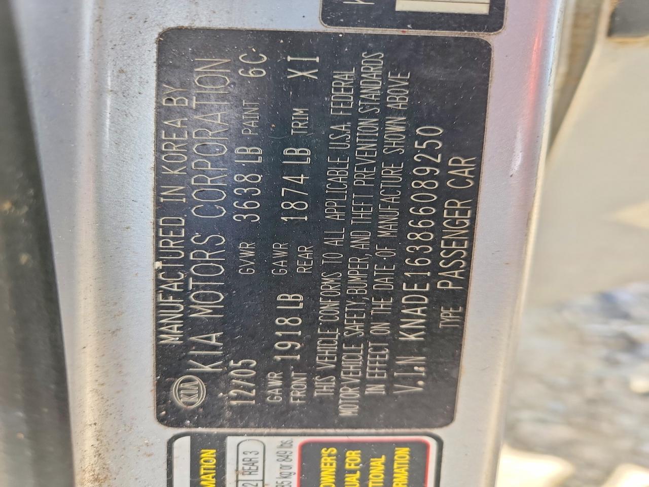 2006 KIA RIO