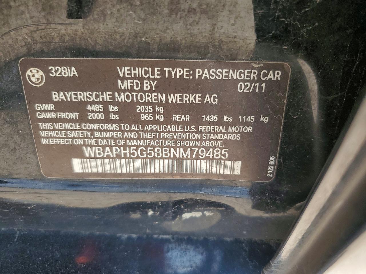 2011 BMW 3 SERIES