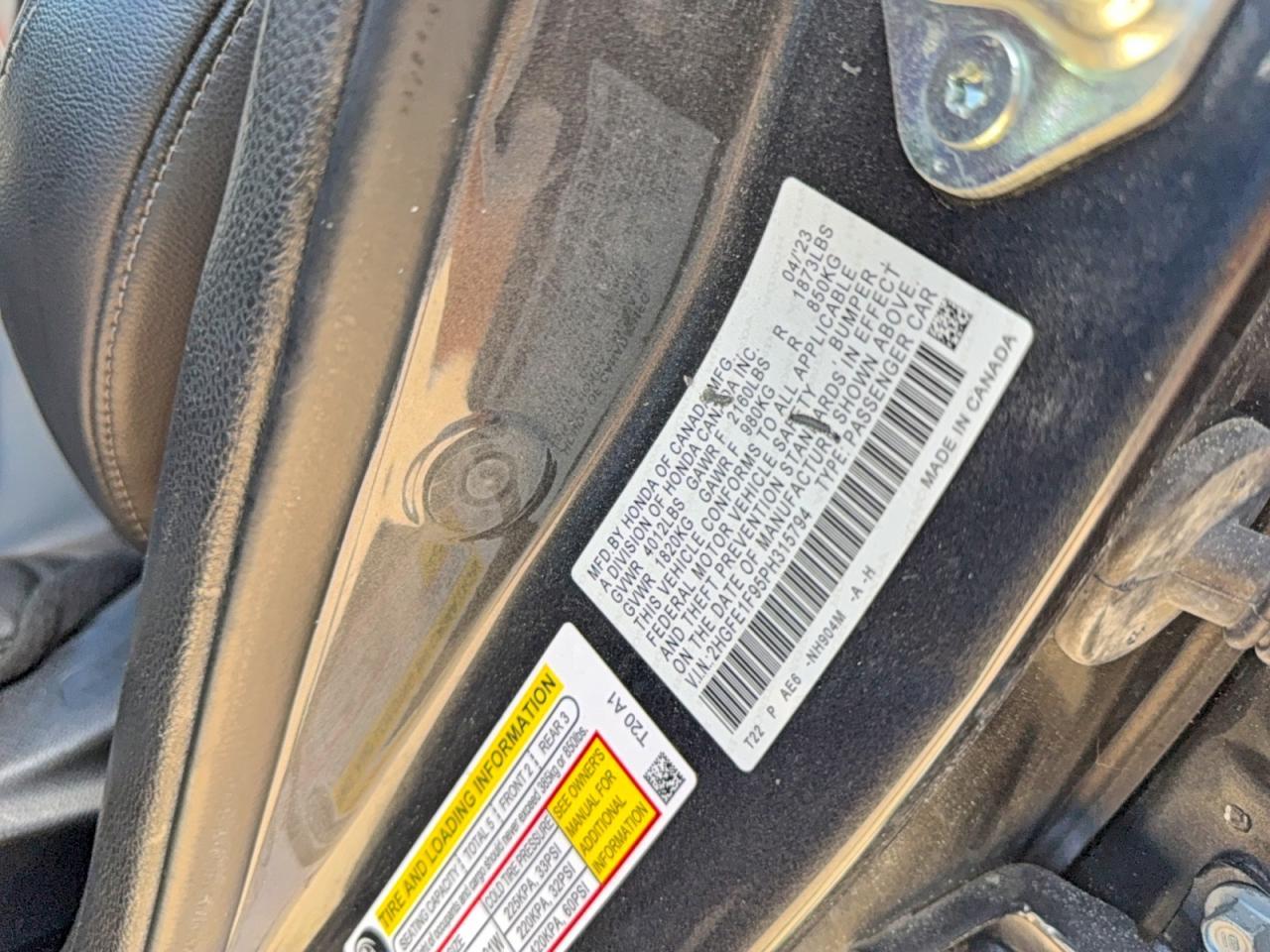 2023 HONDA CIVIC