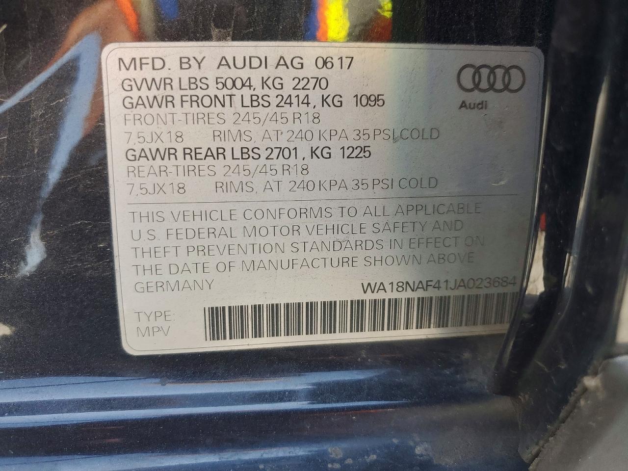 2018 AUDI A4 allroad
