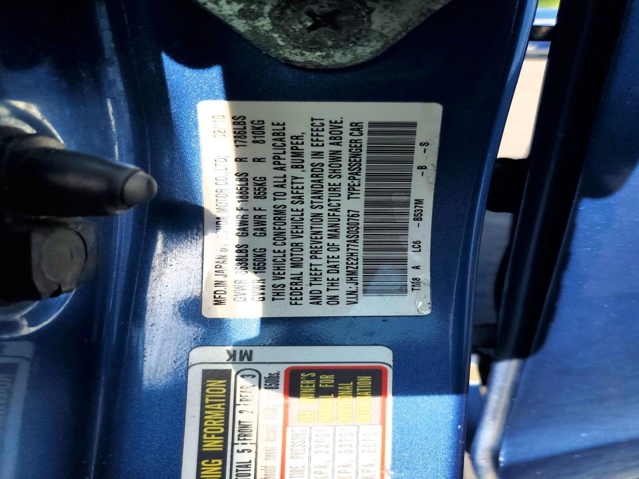 2010 HONDA Insight