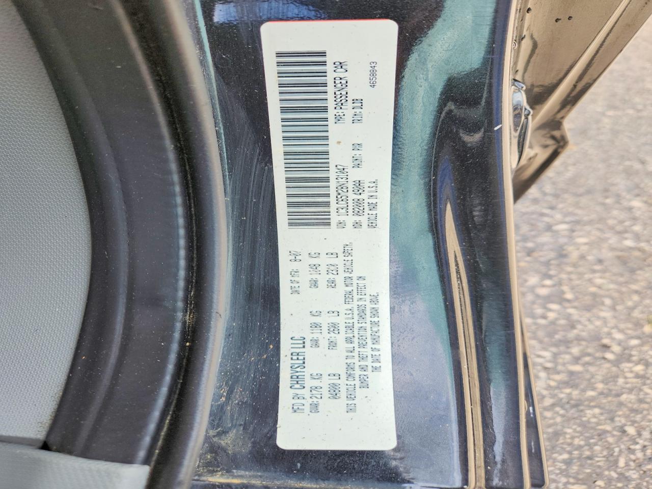 2008 CHRYSLER Sebring