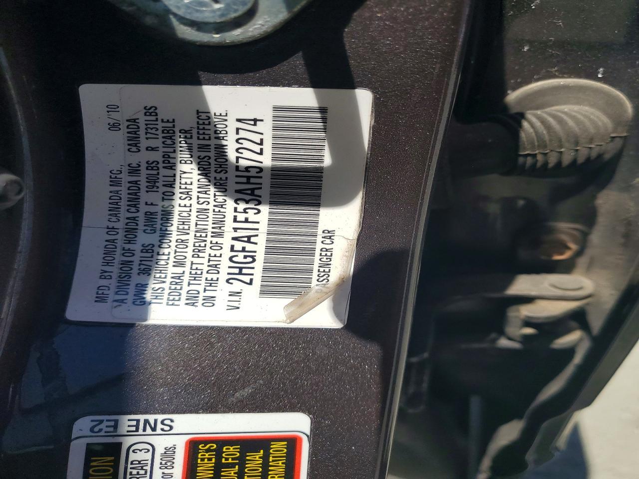 2010 HONDA CIVIC