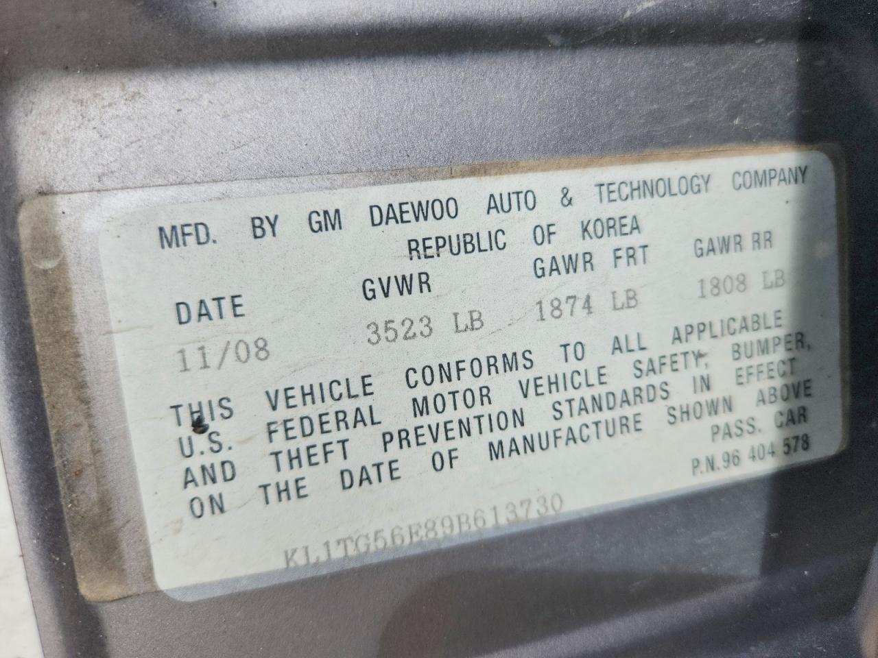2009 CHEVROLET Aveo