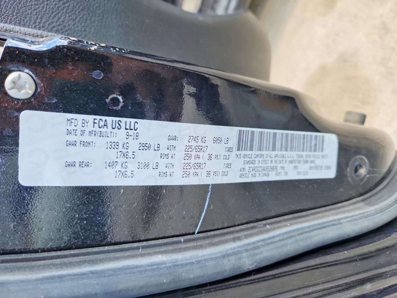 2019 DODGE GRAND CARAVAN