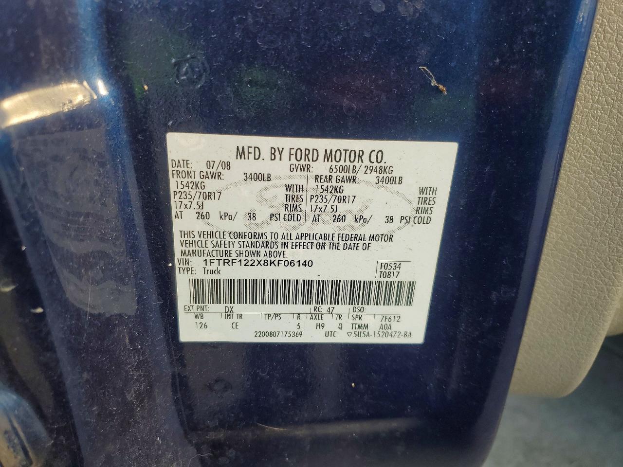 2008 FORD F-150 Lightning