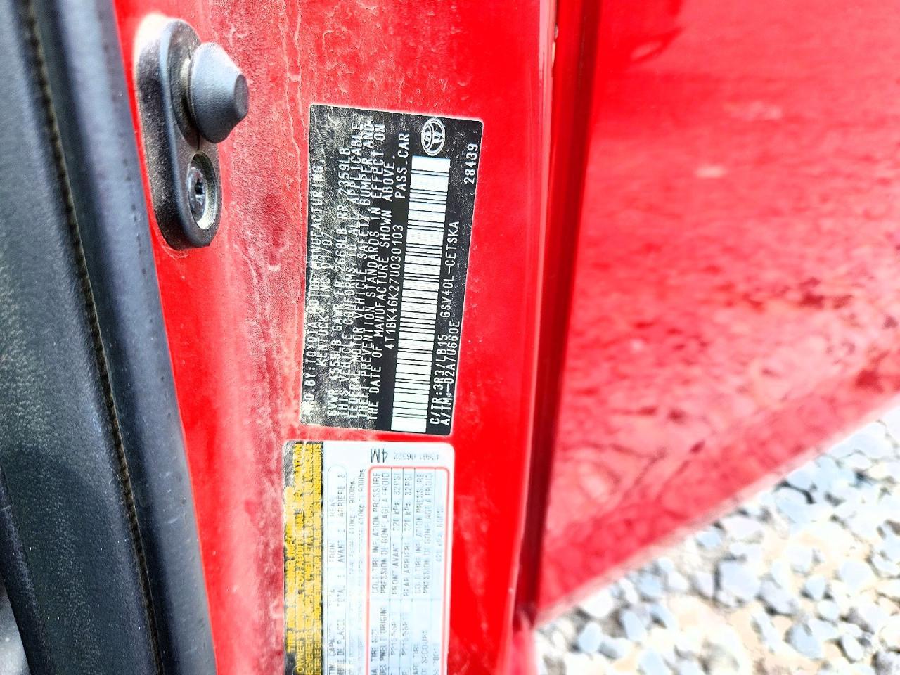 2007 TOYOTA CAMRY