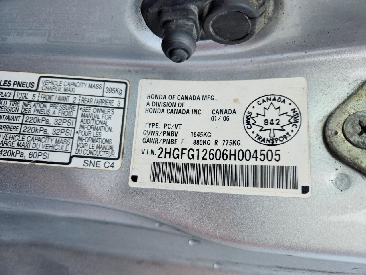 2006 HONDA CIVIC