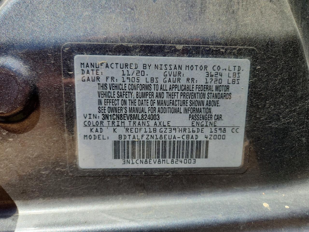 2021 NISSAN VERSA
