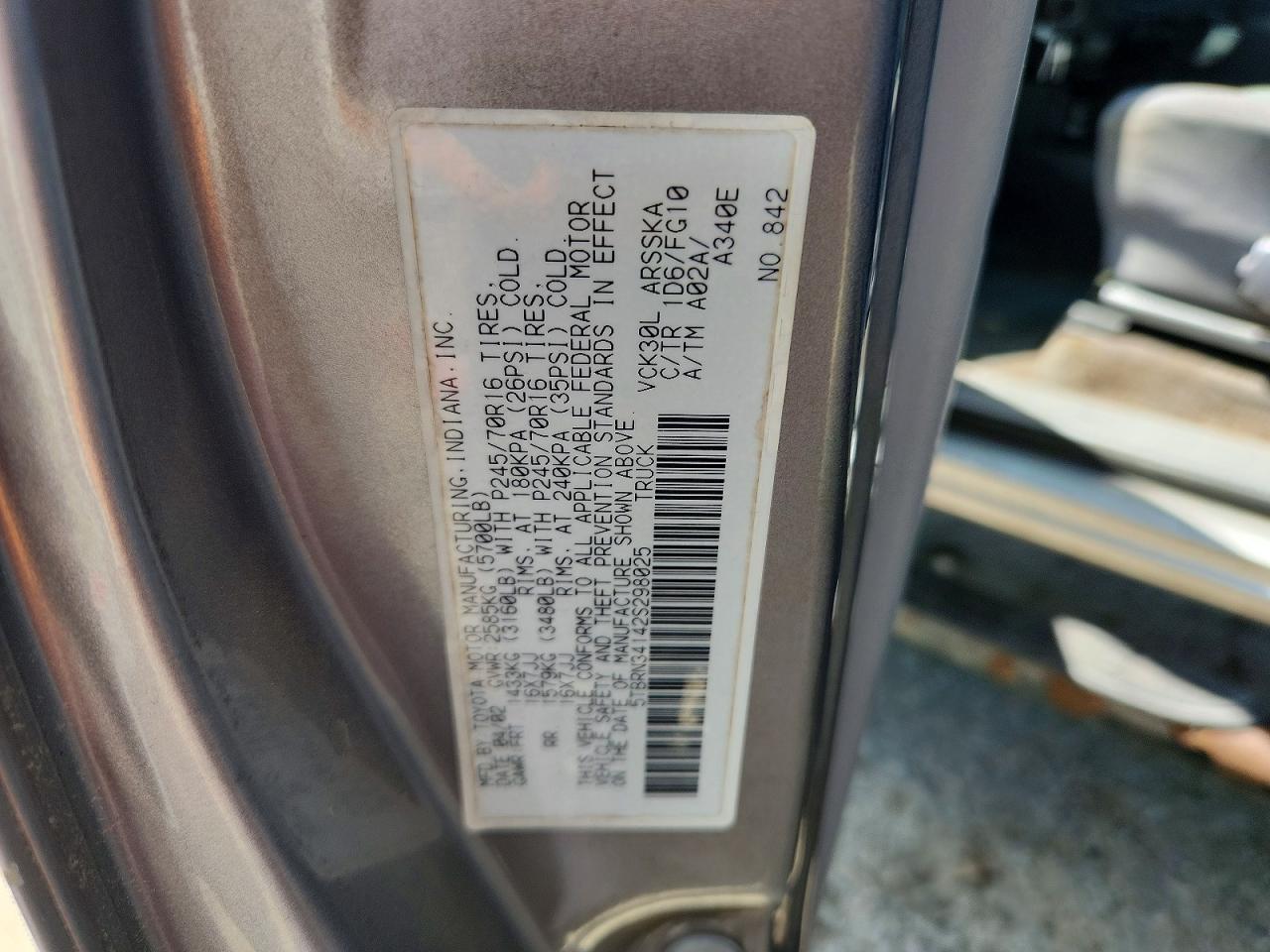2002 TOYOTA TUNDRA