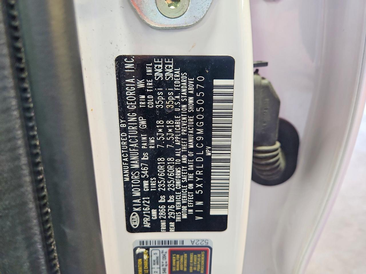 2021 KIA SORENTO