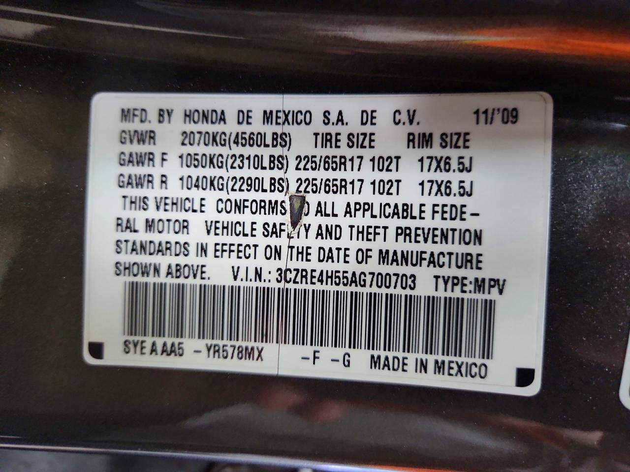 2010 HONDA CR-V