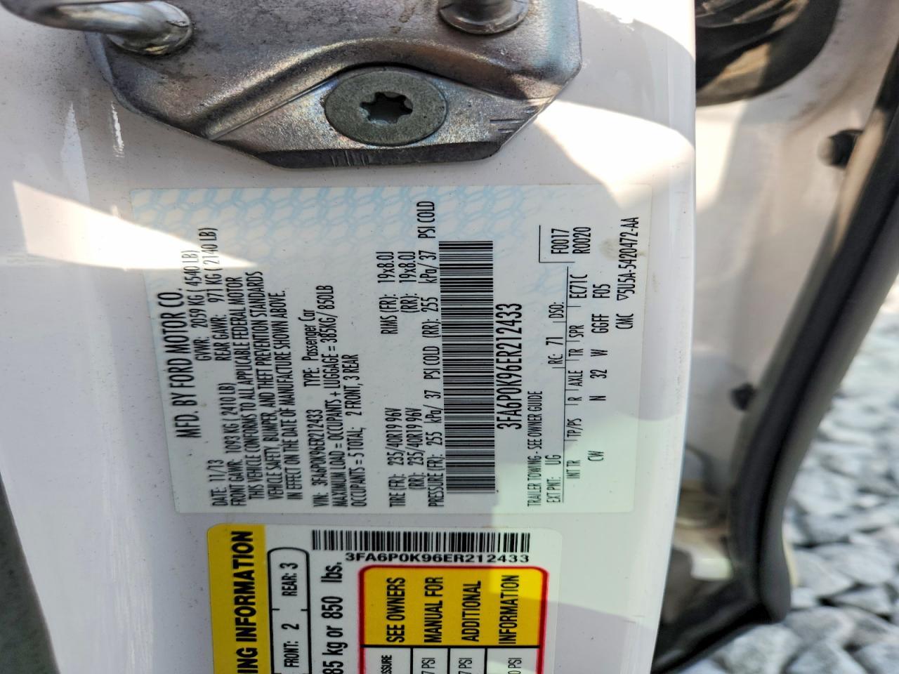 2014 FORD FUSION