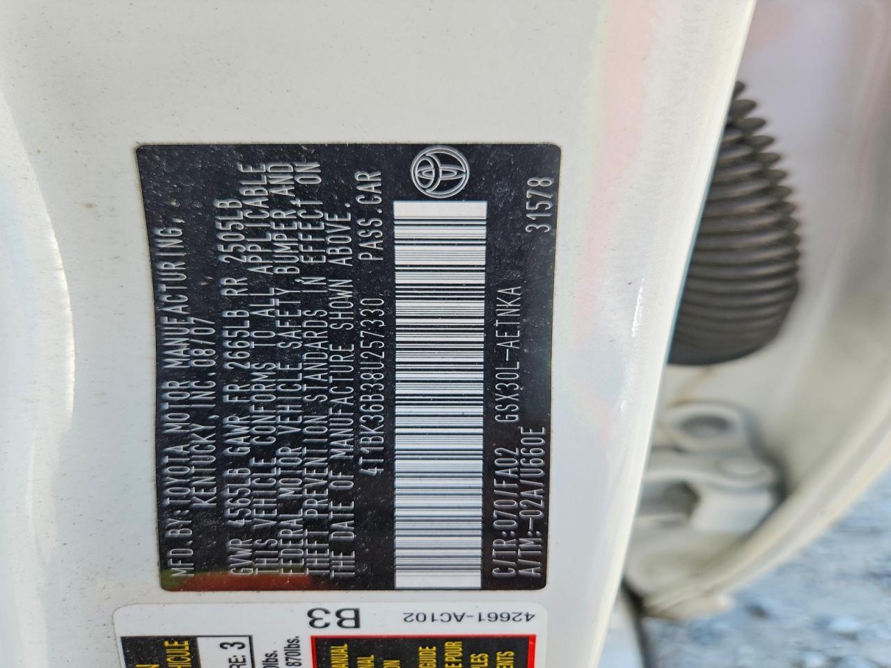 2008 TOYOTA Avalon
