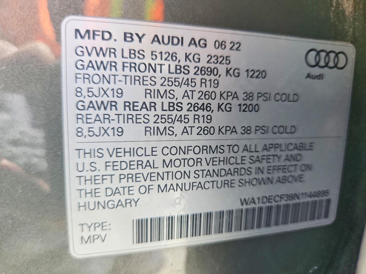 2022 AUDI Q3