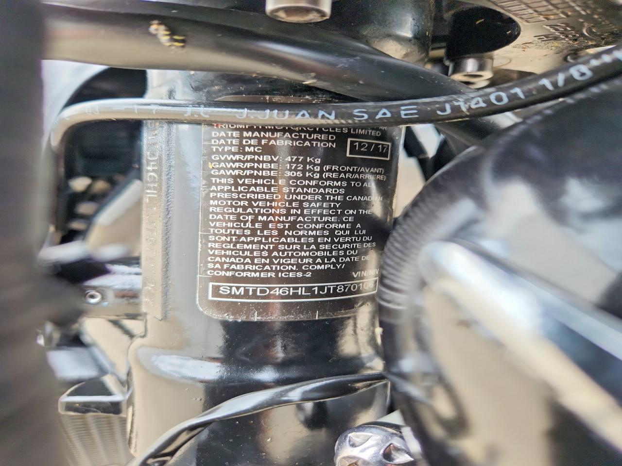 2018 TRIUMPH MOTORCYCLE Speedmaster