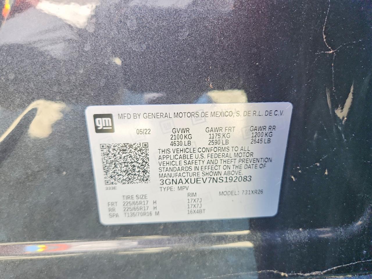 2022 CHEVROLET EQUINOX