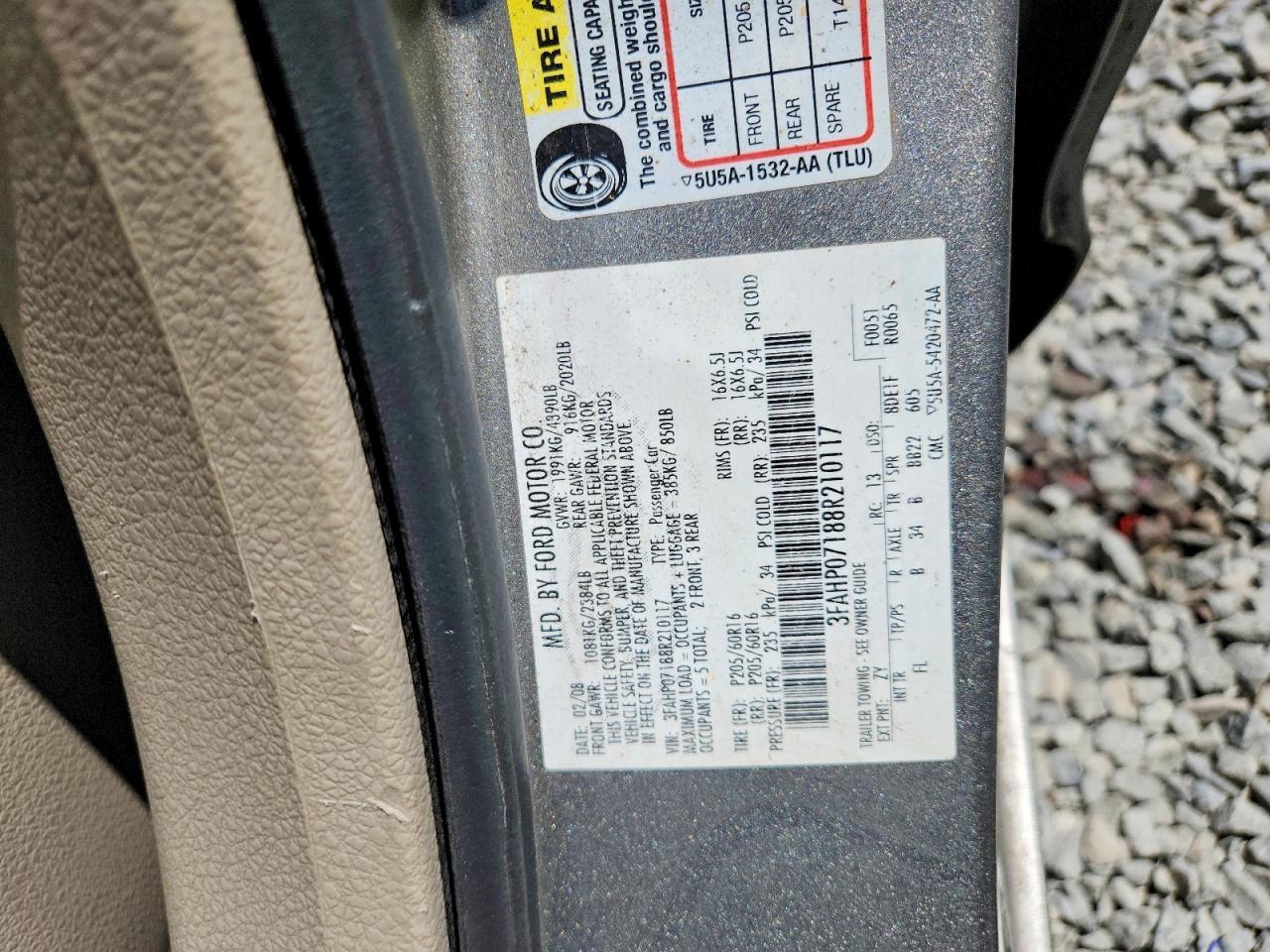 2008 FORD FUSION