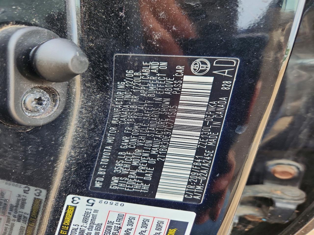 2007 TOYOTA COROLLA