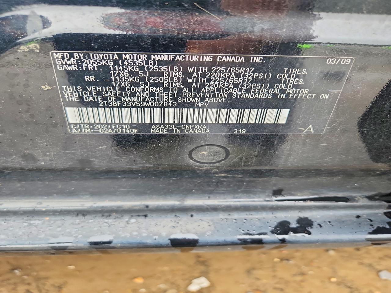 2009 TOYOTA RAV4