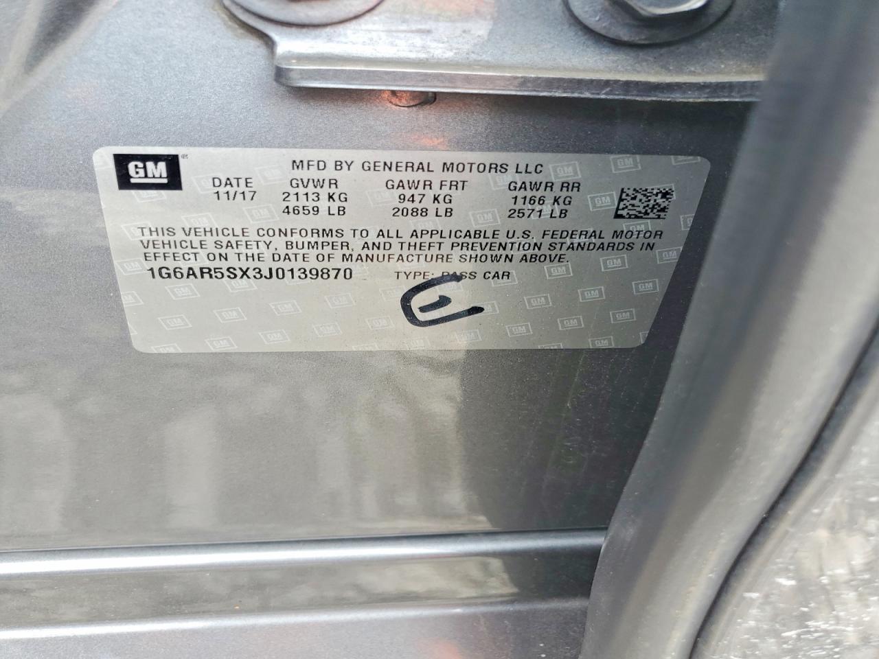2018 CADILLAC CTS