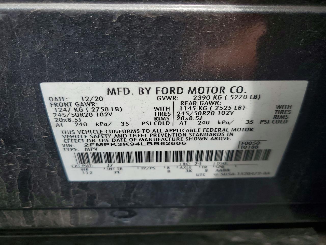 2020 FORD EDGE