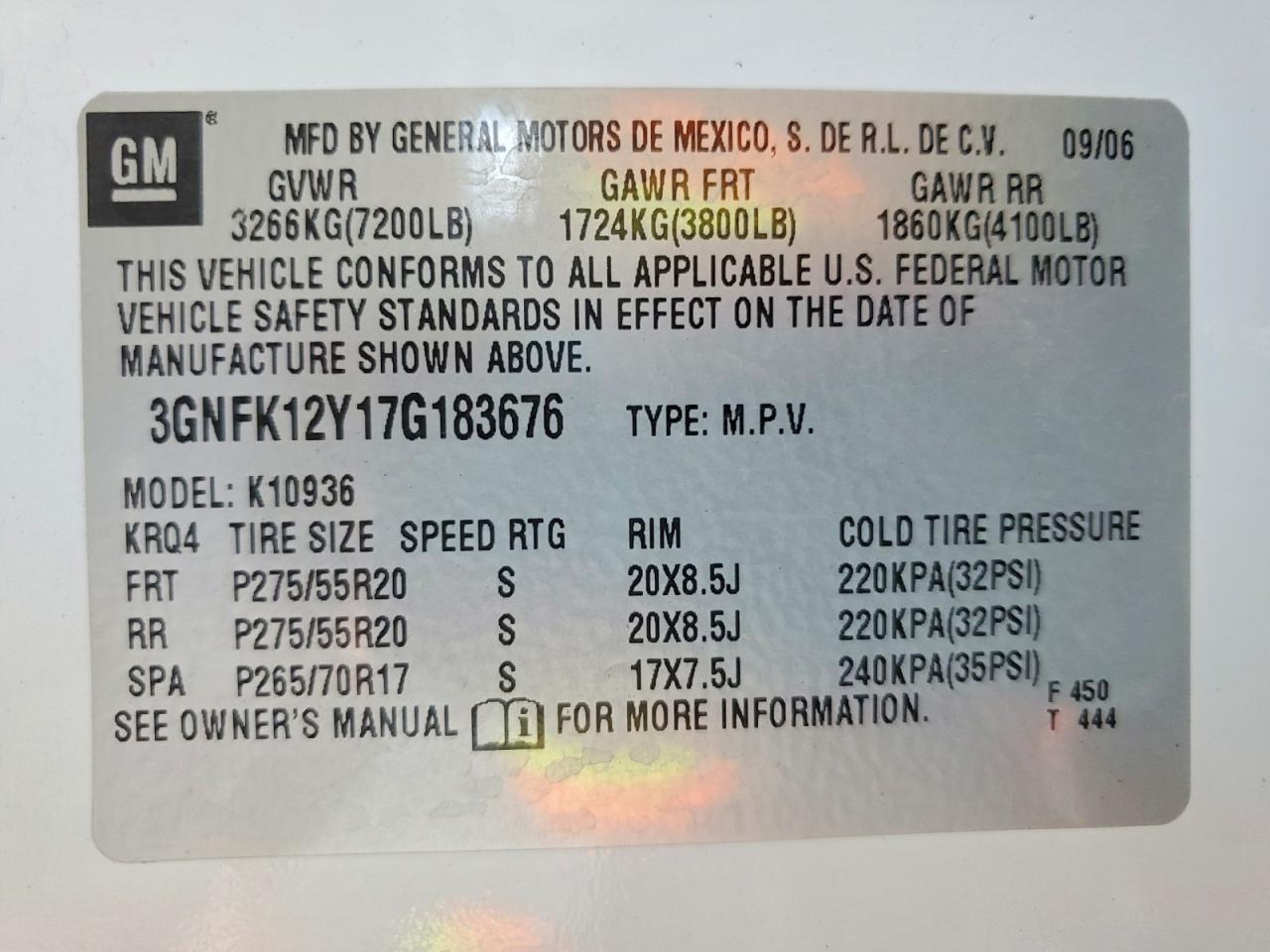 2007 CHEVROLET Avalanche