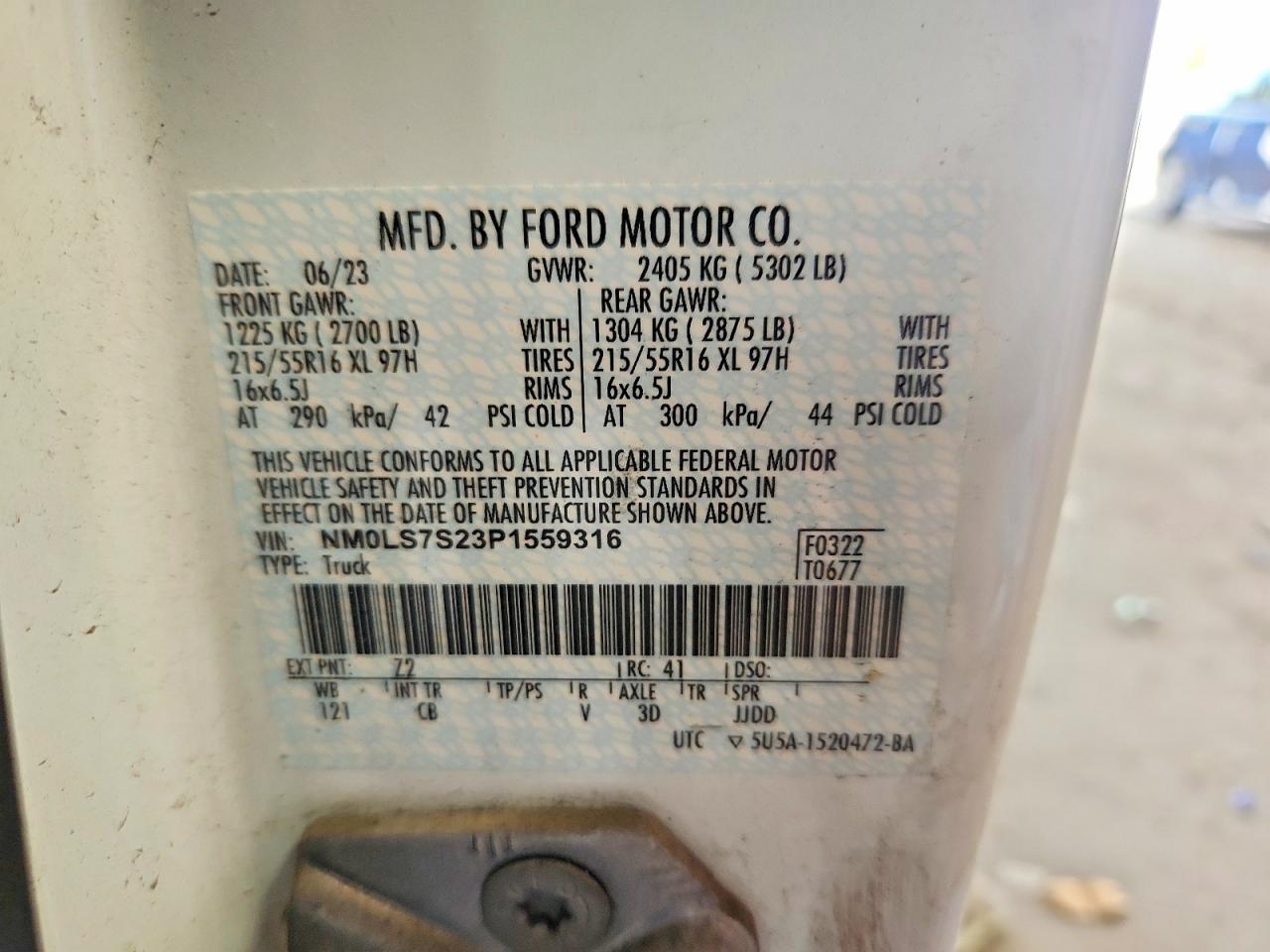 2023 FORD TRANSIT CONNECT
