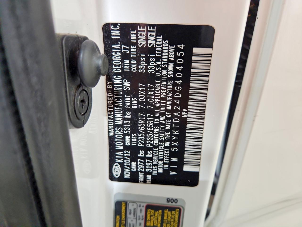 2013 KIA SORENTO