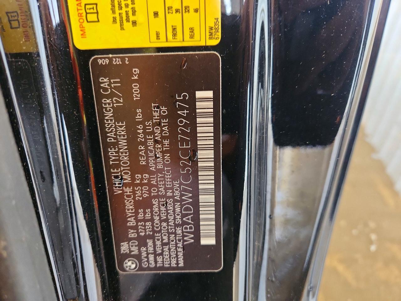 2012 BMW 3 SERIES