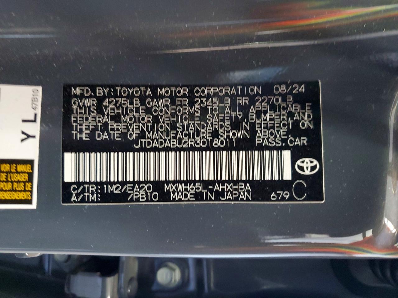 2024 TOYOTA PRIUS