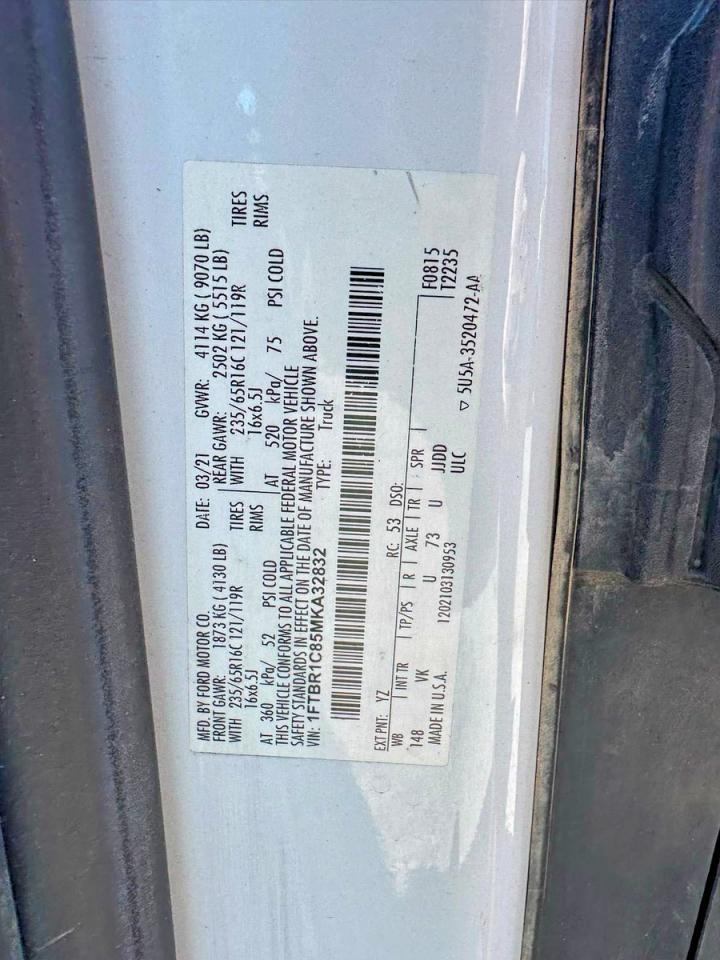 2021 FORD Transit