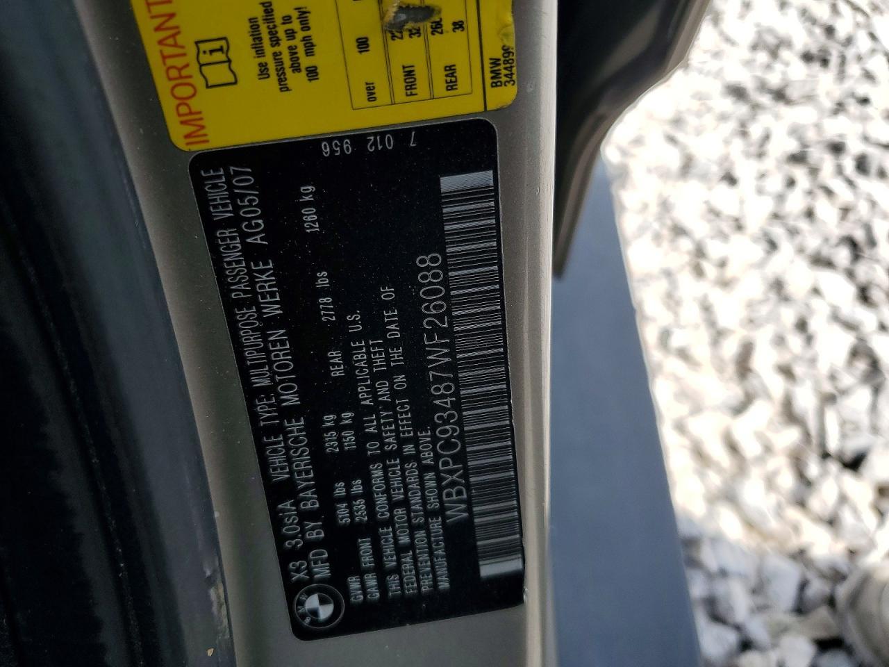 2007 BMW X3