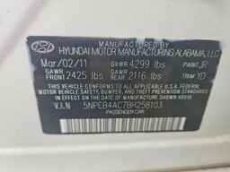 2011 HYUNDAI SONATA