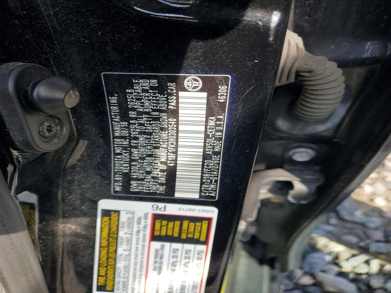 2017 TOYOTA CAMRY