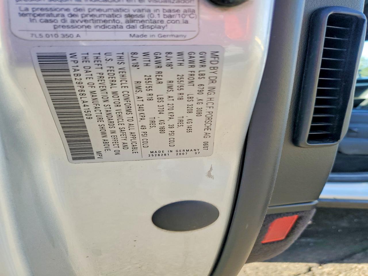 2008 PORSCHE CAYENNE