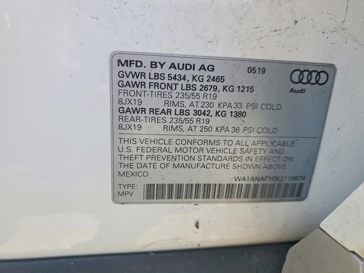 2019 AUDI Q5