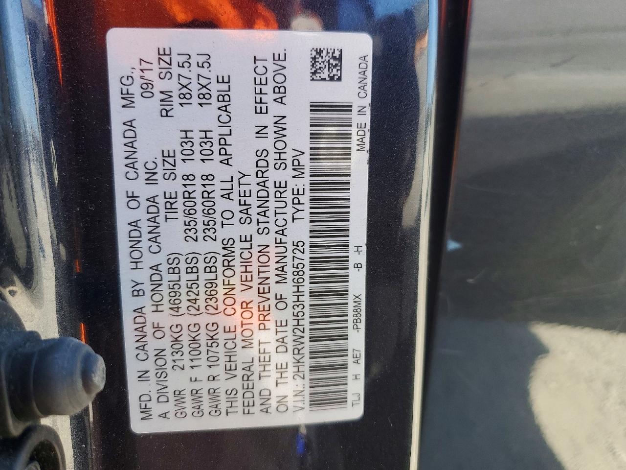 2017 HONDA CR-V
